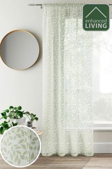 Enhanced Living Green Willow Pair Of Voile Panels