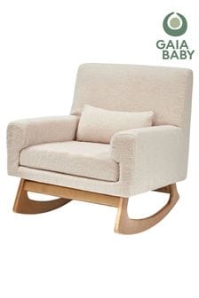 Gaia Baby Biscuit Nursing Rocking Chair with Footstool