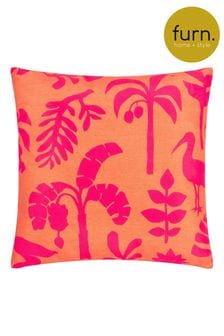 Furn Coral Pink Marula Tropical Outdoor Cushion