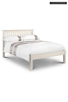 Julian Bowen Stone White Barcelona Low Footend Wooden Bed