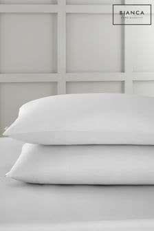 Bianca Dove Grey 400 Thread Count Cotton Sateen Pair Pillowcases