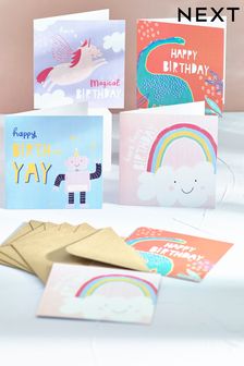 6 Pack Multi Childrens Birthday Cards (C00312) | £5