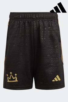 adidas Black Kids Mo Salah Football Shorts (C00363) | £20