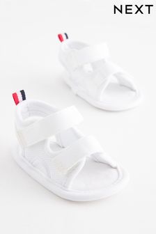 White Sporty Tape Trekker Baby Sandals (0-24mths) (C01319) | £8 - £9