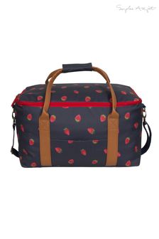 Sophie Allport Blue Picnic Bag Pocket Strawberries