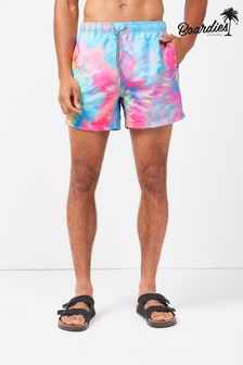 Boardies Men's Multi Spiral Tie Dye Mid Swim Shorts