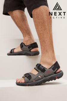 Mens Grey Sliders | Mens Grey Fluffy Sliders | Next Uk