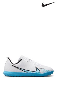 Nike White Jr. Mercurial Vapour 15 Club Turf Football Boots Prefer (C04705) | £45