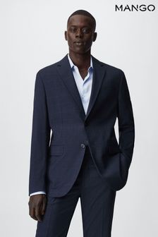 Mango Slim Fit Check Suit: Blazer (C06625) | £120