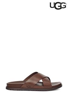 UGG Wainscott Slide Brown Sandals (C06682) | £100