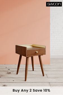 Swoon Light Brown Fresco Side Table (C07915) | £199