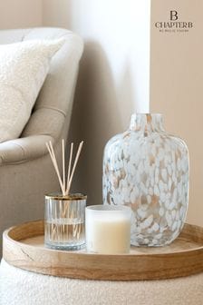 Chapter B White Confetti Glass Vase (C09079) | £22 - £34