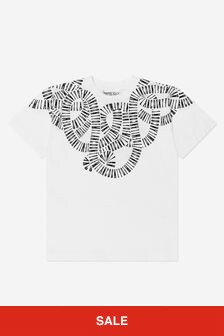 Marcelo Burlon Kids Snake Print T-Shirt in White