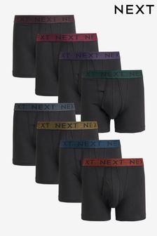 Dark Marl Waistband 8 pack A-Front Boxers (C14368) | £42
