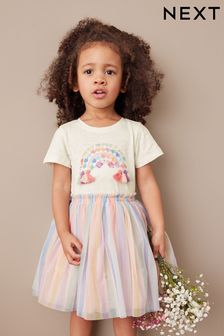 Rainbow Tutu Party Dress (3mths-7yrs) (C15782) | £19 - £23