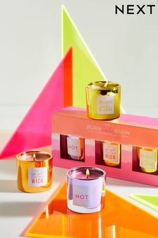 Set of 3 Pink Fruity Candle Set (C16116) | £14