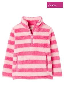 Joules Pink Merridie Printed Fleece (C19074) | £27 - £30
