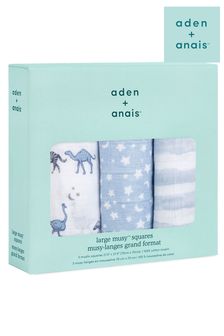 aden + anais™ Musy Squares Cotton Muslin 3 Pack Rising Star