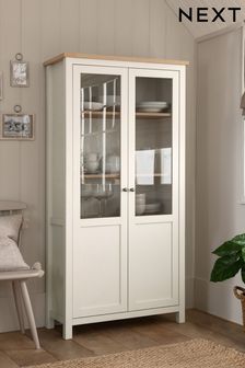 Cream Malvern Oak Effect Glazed Cabinet Shelf (C21827) | £525