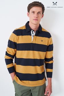 Crew Clothing Company Blue Stripe Cotton Casual Rugby Shirt (C22031) | £65