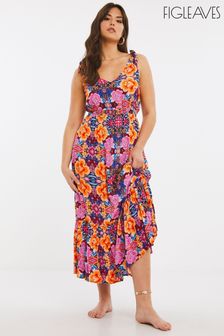 Figleaves Womens Pink Frida Maxi Beach Dress (C22502) | £38