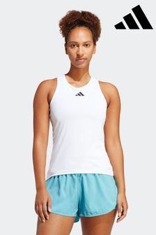 adidas White Tennis Club Vest Top (C23574) | £35