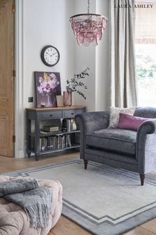 Laura Ashley Charcoal Grey Hanover 2 Drawer Console Table (C24162) | £595