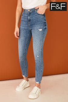 F&F Blue Push Up Skinny Jeans (C24753) | £19.50