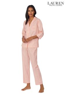 Lauren Ralph Lauren Sustainable Orange Stripe Pyjamas
