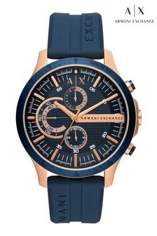 Armani Exchange Gents Blue Watch (C26044) | £199