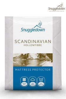 Snuggledown Soft Touch Cover Scandinavian Hollowfibre Mattress Protector