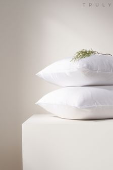 Truly Set of 2 White Bamboo Pillowcases