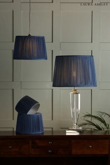 Blue Hemsley Pleated Silk Empire Easyfit Lamp Shade