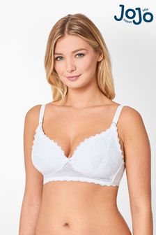 JoJo Maman Bébé White Maternity & Nursing Lace Bra (C27953) | £18