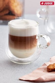 Judge Clear Duo Double Walled 325ml Latte Glass Set