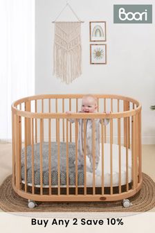 Boori Beech Oasis Oval Cot with Purotex Oval Mattress