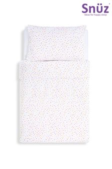 Snuz White Multi Spot Duvet Cover and Pillowcase Set