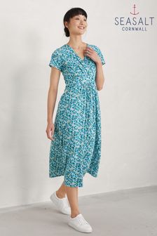Seasalt Cornwall Green Organic Cotton Chapelle Dress (C29956) | £65