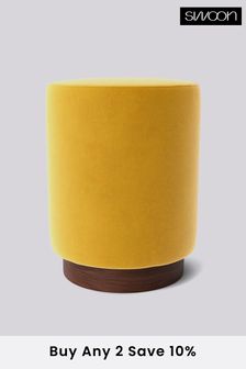 Swoon Penfold Footstool Easy Velvet  Turmeric Yellow (C29971) | £250
