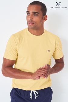 Crew Clothing Company Light Yellow Cotton Classic T-Shirt (C30734) | £25