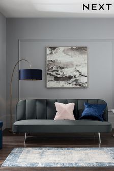 Soft Velvet Dark Grey Stella Click Clack Sofa Bed (C31420) | £415