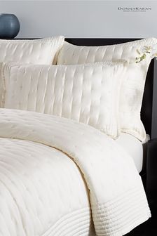 Donna Karan Cream Essential Silk Quilt Pillowcase