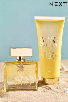 Summer Sun 100ml Eau De Parfum Perfume and 200ml Body Lotion Gift Set (C35141) | £18