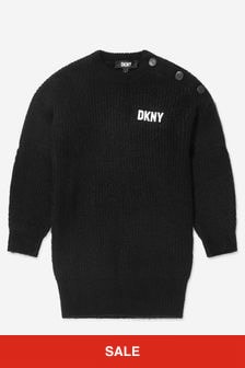 DKNY Girls Knitted Logo Dress