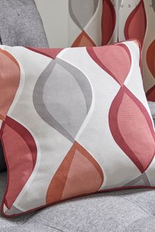 Fusion Red Lennox Ogee Cushion