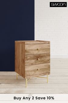 Swoon Natural Halle Bedside Table