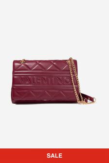 Valentino Girls Ada Quilted Shoulder Bag in Red