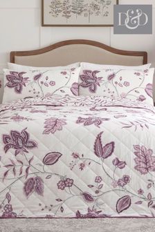 D&D Purple Samira Quilted Bedspread