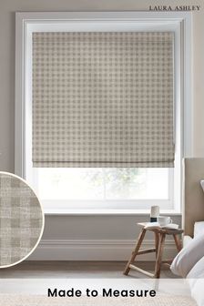Brown Gingham Made To Measure Roman Blinds