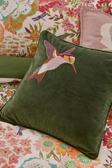 Ted Baker Green Retro Hummingbird Cushion (C41848) | £60